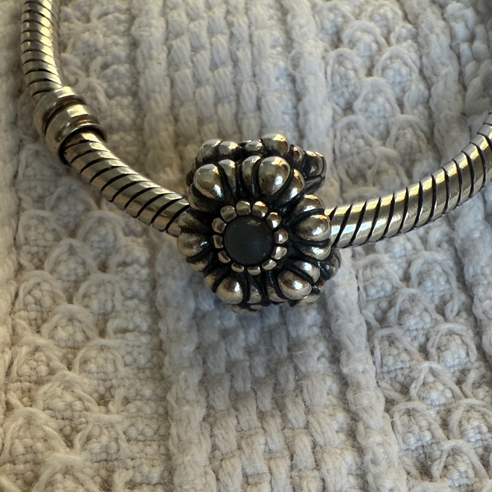 Pandora June Birthstone Moonstone Charm – Sterling Silver Authentic
